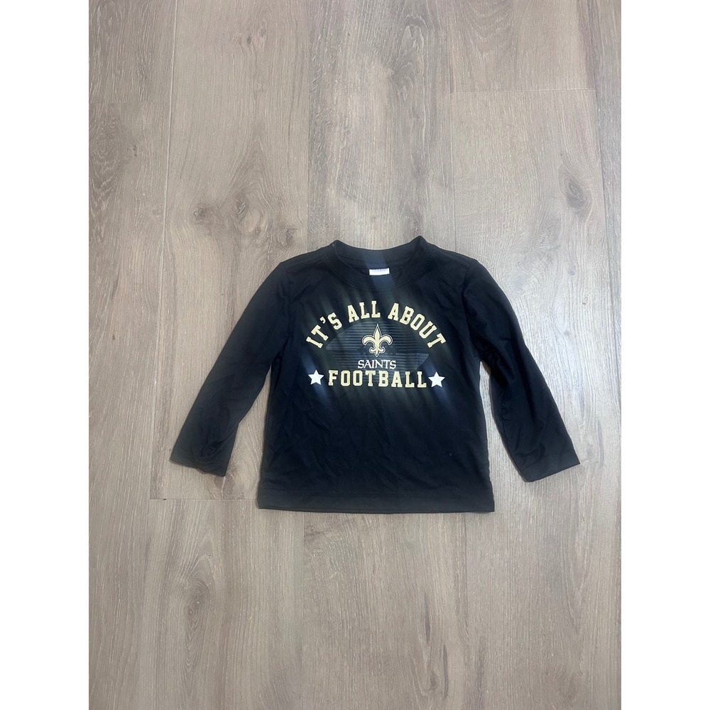 Toddler Saints NFL Team Apparel Long Sleeve Tee Kids 12M New Orleans Football